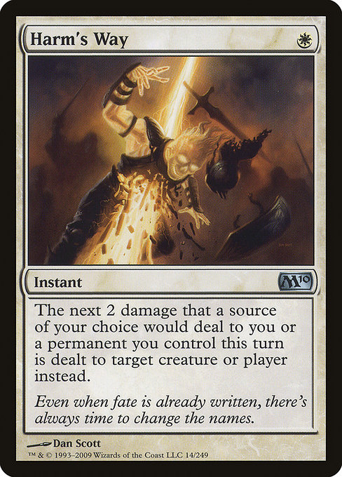 Magic 2010 - 14 - Harm's Way - Uncommon - W - Non-foil