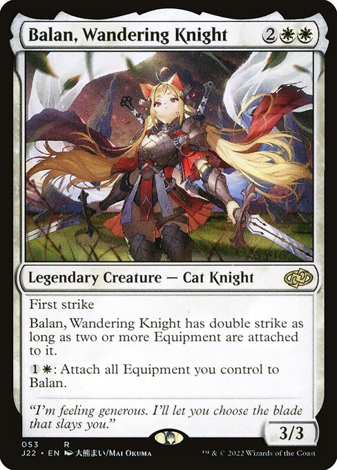 Jumpstart 2022 - 53 - Balan, Wandering Knight - Rare - W - Non-foil