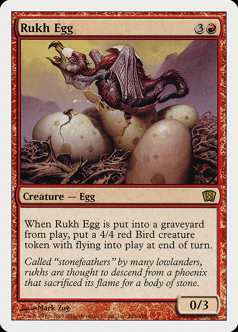 Eighth Edition - 216 - Rukh Egg - Rare - R - Non-foil