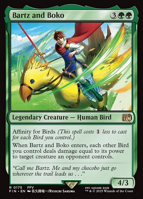 Final Fantasy - 175 - Bartz and Boko - Rare - G - Non-foil