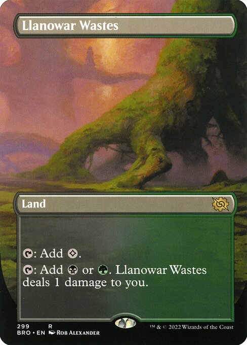 The Brothers' War - 299 - Llanowar Wastes - Rare - C - Non-foil