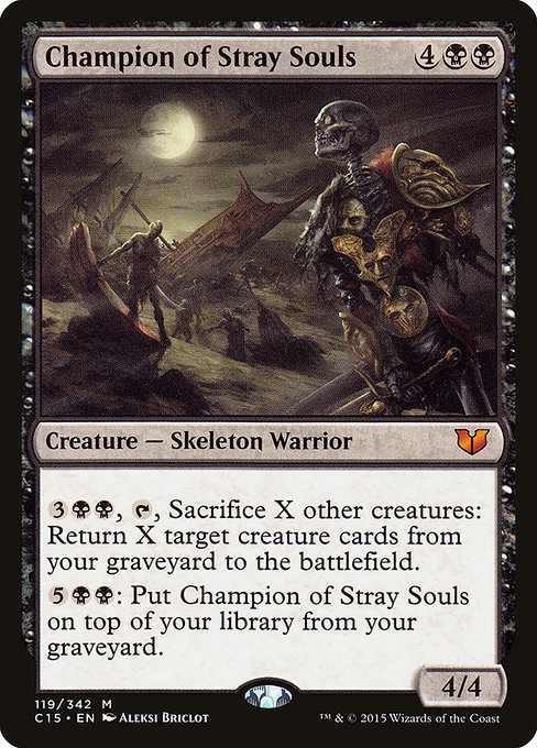 Commander 2015 - 119 - Champion of Stray Souls - Mythic - B - Non-foil