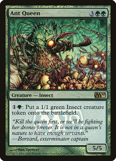 Magic 2010 Promos - 166★ - Ant Queen - Rare - G - Foil - Datestamped Promo
