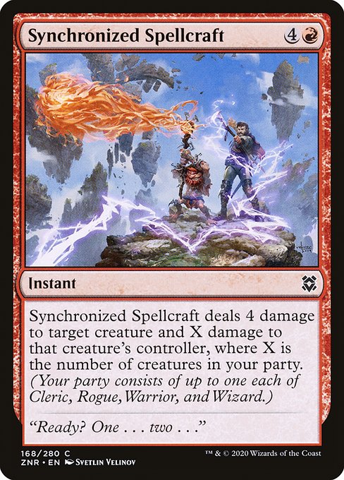 Zendikar Rising - 168 - Synchronized Spellcraft - Common - R - Non-foil