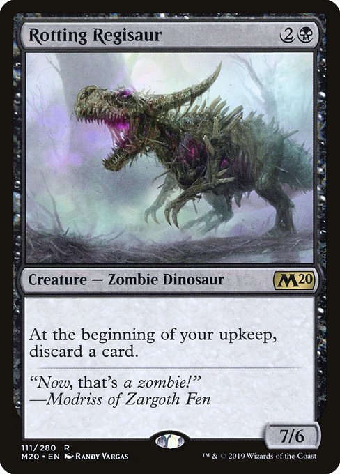 Core Set 2020 - 111 - Rotting Regisaur - Rare - B - Foil