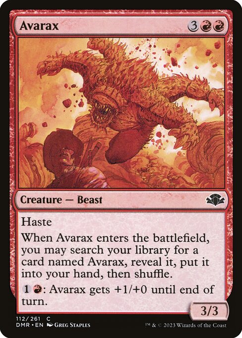 Dominaria Remastered - 112 - Avarax - Common - R - Non-foil