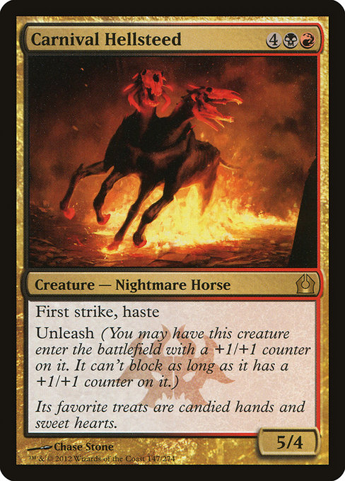 Return to Ravnica - 147 - Carnival Hellsteed - Rare - BR - Non-foil
