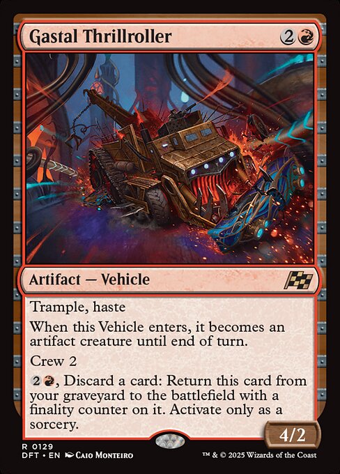 Aetherdrift - 129 - Gastal Thrillroller - Rare - R - Non-foil