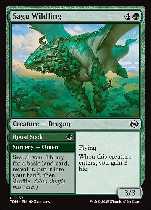 Tarkir: Dragonstorm - 157 - Sagu Wildling // Roost Seek - Common - G - Non-foil