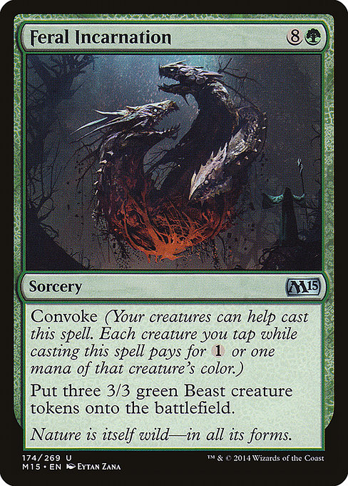 Magic 2015 - 174 - Feral Incarnation - Uncommon - G - Non-foil