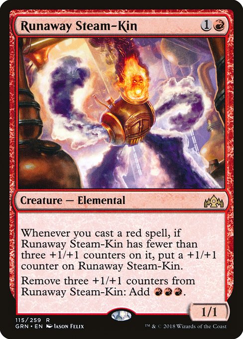 Guilds of Ravnica - 115 - Runaway Steam-Kin - Rare - R - Foil