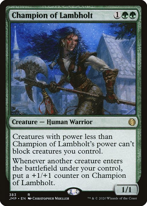 Jumpstart - 383 - Champion of Lambholt - Rare - G - Non-foil