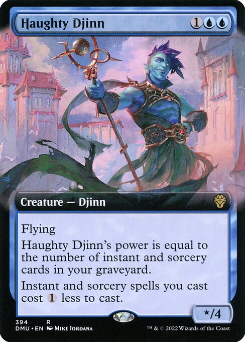 Dominaria United - 394 - Haughty Djinn - Rare - U - Foil