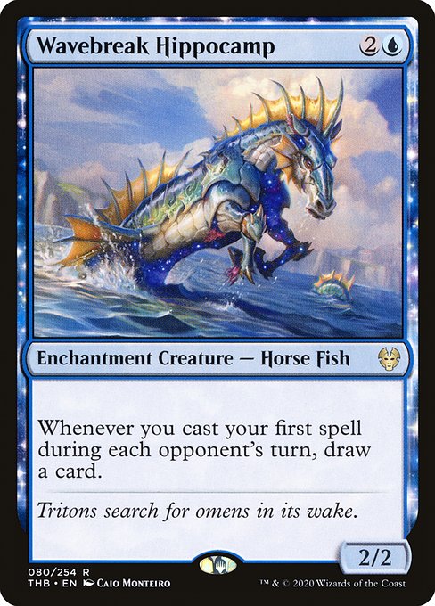 Theros Beyond Death - 80 - Wavebreak Hippocamp - Rare - U - Foil