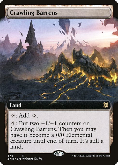 Zendikar Rising - 378 - Crawling Barrens - Rare - C - Non-foil