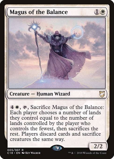 Commander 2018 - 5 - Magus of the Balance - Rare - W - Non-foil