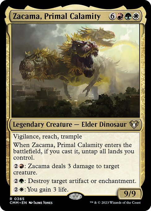 Commander Masters - 365 - Zacama, Primal Calamity - Rare - Multi - Non-foil