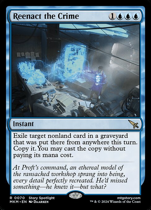 Murders at Karlov Manor - 70 - Reenact the Crime - Rare - U - Non-foil