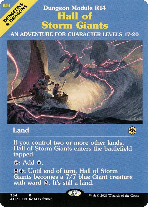 Adventures in the Forgotten Realms - 354 - Hall of Storm Giants - Rare - C - Foil