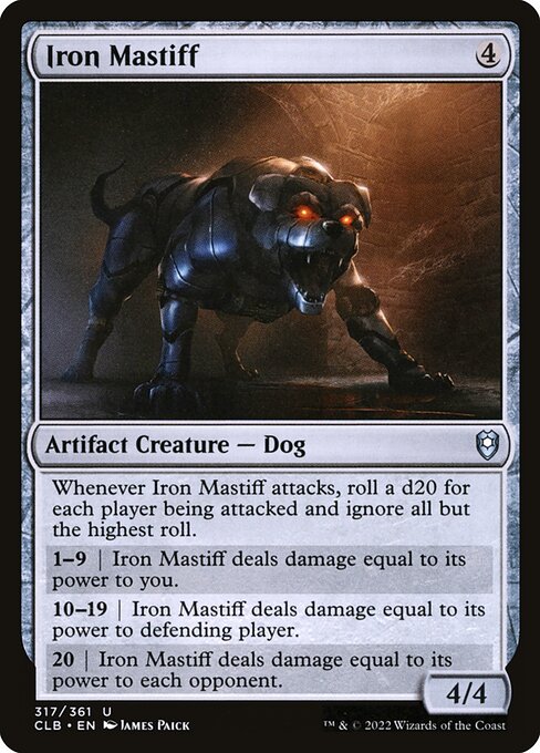 Commander Legends: Battle for Baldur's Gate - 317 - Iron Mastiff - Uncommon - C - Non-foil