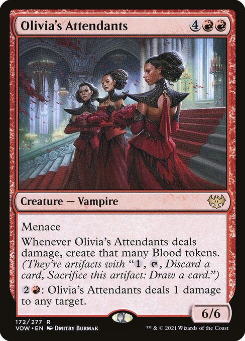 Innistrad: Crimson Vow - 172 - Olivia's Attendants - Rare - R - Foil