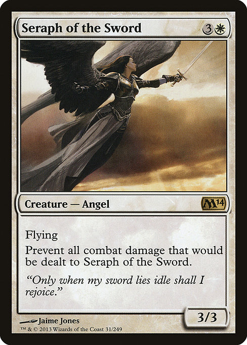 Magic 2014 - 31 - Seraph of the Sword - Rare - W - Non-foil
