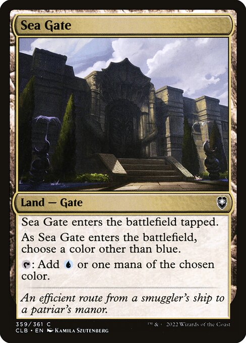 Commander Legends: Battle for Baldur's Gate - 359 - Sea Gate - Common - C - Non-foil