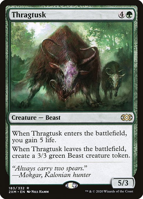 Double Masters - 183 - Thragtusk - Rare - G - Non-foil