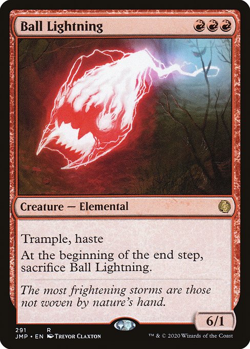 Jumpstart - 291 - Ball Lightning - Rare - R - Non-foil