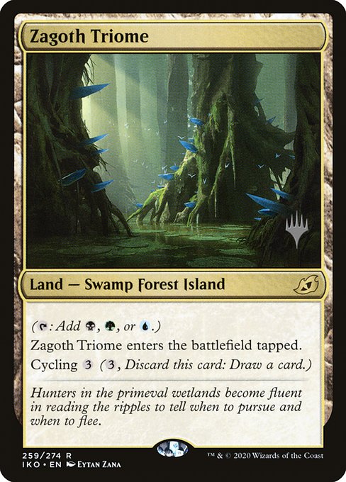 Ikoria: Lair of Behemoths Promos - 259p - Zagoth Triome - Rare - C - Non-foil - Promo