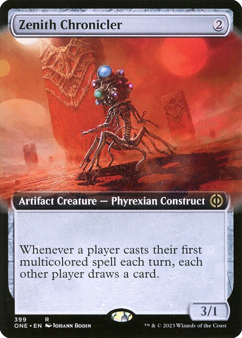 Phyrexia: All Will Be One - 399 - Zenith Chronicler - Rare - C - Foil