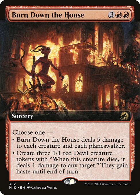 Innistrad: Midnight Hunt - 352 - Burn Down the House - Rare - R - Non-foil