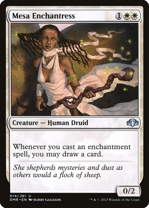 Dominaria Remastered - 14 - Mesa Enchantress - Uncommon - W - Non-foil