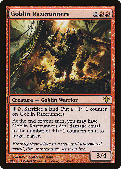 Conflux - 64 - Goblin Razerunners - Rare - R - Non-foil