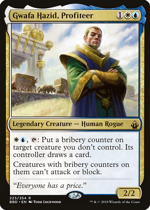 Battlebond - 223 - Gwafa Hazid, Profiteer - Rare - WU - Non-foil