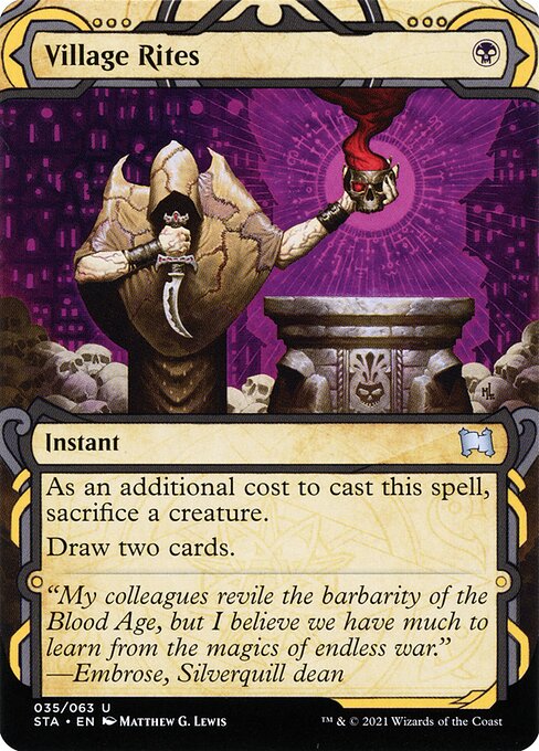 Strixhaven Mystical Archive - 35 - Village Rites - Uncommon - B - Foil