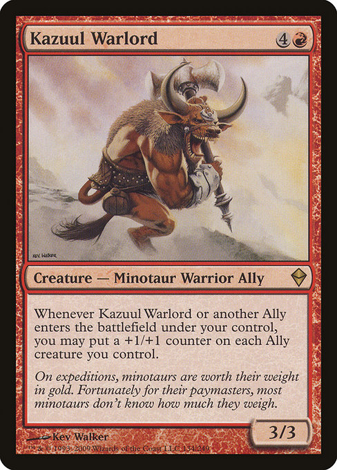 Zendikar - 134 - Kazuul Warlord - Rare - R - Non-foil