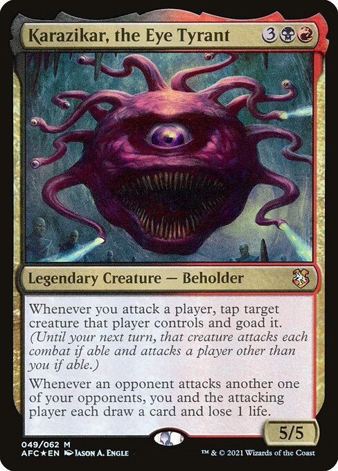 Forgotten Realms Commander - 49 - Karazikar, the Eye Tyrant - Mythic - BR - Foil