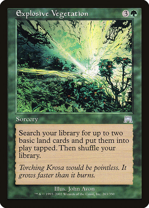 Onslaught - 263 - Explosive Vegetation - Uncommon - G - Non-foil