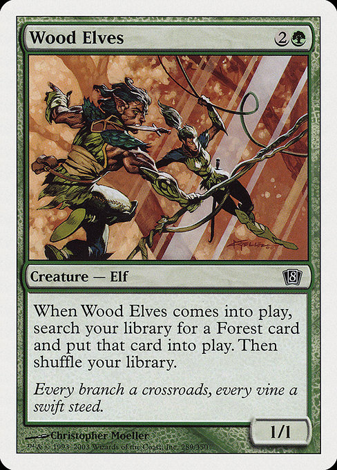 Eighth Edition - 289 - Wood Elves - Common - G - Non-foil