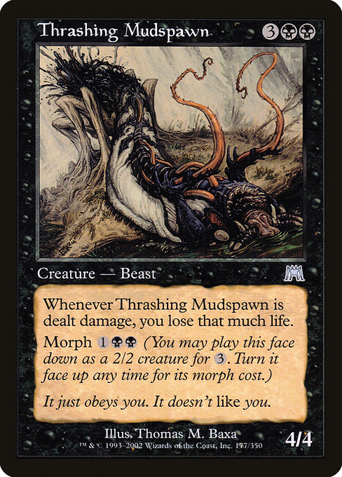 Onslaught - 177 - Thrashing Mudspawn - Uncommon - B - Non-foil