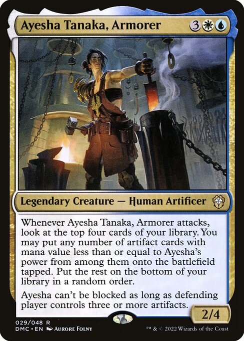 Dominaria United Commander - 29 - Ayesha Tanaka, Armorer - Rare - WU - Non-foil