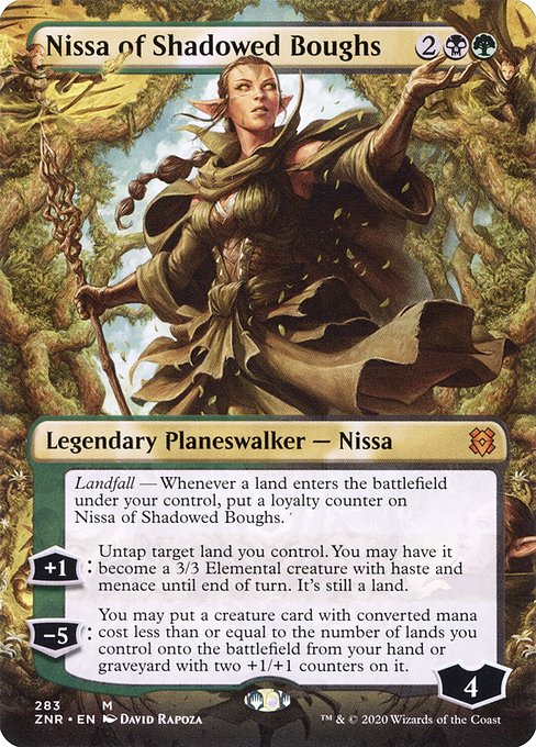 Zendikar Rising - 283 - Nissa of Shadowed Boughs - Mythic - BG - Foil