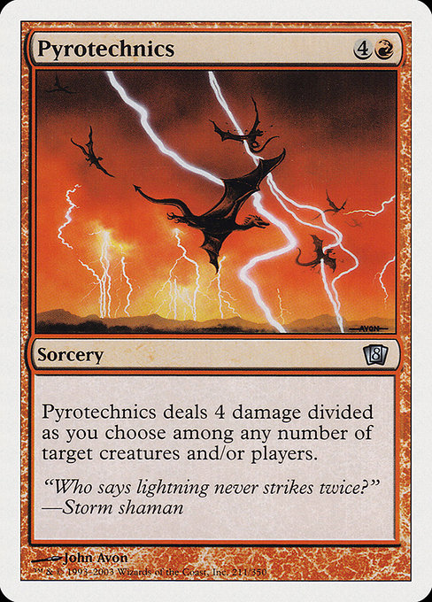 Eighth Edition - 211 - Pyrotechnics - Uncommon - R - Non-foil