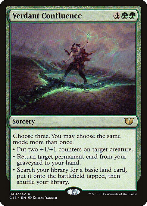 Commander 2015 - 40 - Verdant Confluence - Rare - G - Non-foil