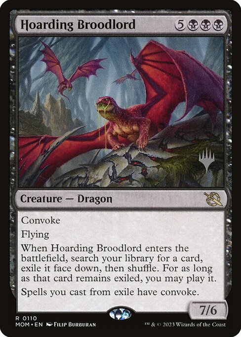 March of the Machine Promos - 110p - Hoarding Broodlord - Rare - B - Foil - Promo