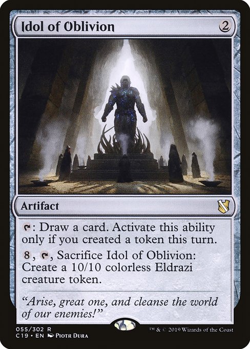 Commander 2019 - 55 - Idol of Oblivion - Rare - C - Non-foil