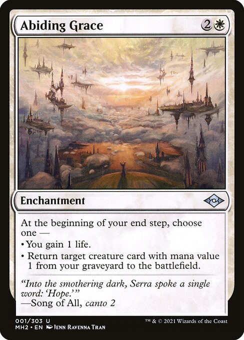Modern Horizons 2 - 1 - Abiding Grace - Uncommon - W - Non-foil