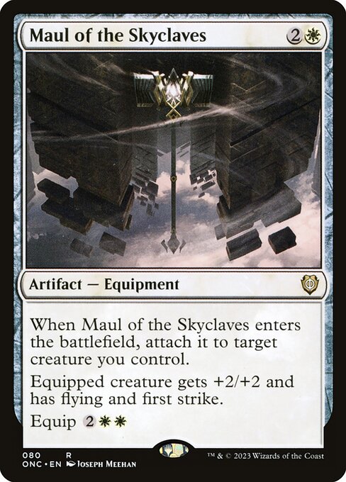 Phyrexia: All Will Be One Commander - 80 - Maul of the Skyclaves - Rare - W - Non-foil