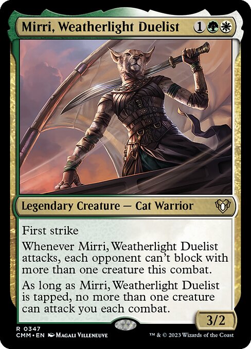 Commander Masters - 347 - Mirri, Weatherlight Duelist - Rare - WG - Non-foil